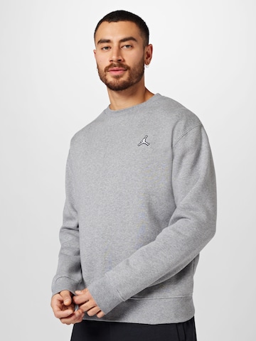 Sweat-shirt Jordan en gris : devant