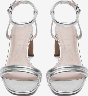 Bianco Strap Sandals 'Cherry' in Silver