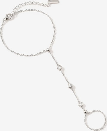 hiBALI Bracelet 'Sparkle Hand Chain' in Silver: front