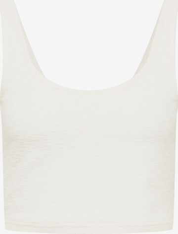 A LOT LESS Top 'Paula' in White: front