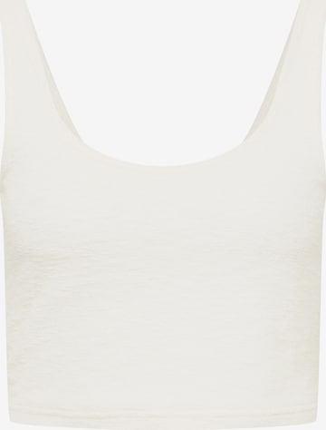 A LOT LESS Top 'Paula' in White: front