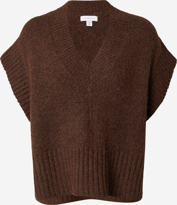 TOPSHOP Sweater in Brown: front