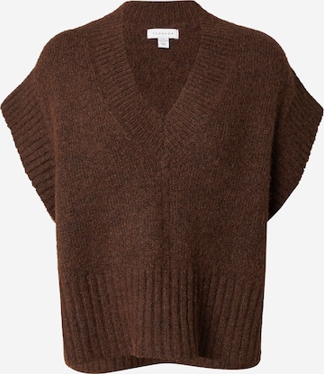 TOPSHOP Sweter w kolorze brązowy: przód