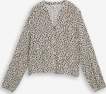 Chemisier TOM TAILOR DENIM en beige : devant