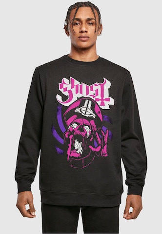 Merchcode Sweatshirt 'Ghost - Papa The Stuff' in Zwart: voorkant