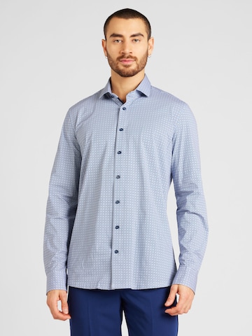 OLYMP Regular fit Button Up Shirt '24/7 - Level 5' in Blue: front