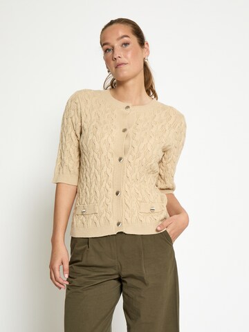 minus Cardigan 'Filucca' i beige: forside
