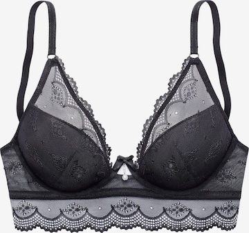 LASCANA Push-up Rintaliivi värissä musta: etupuoli