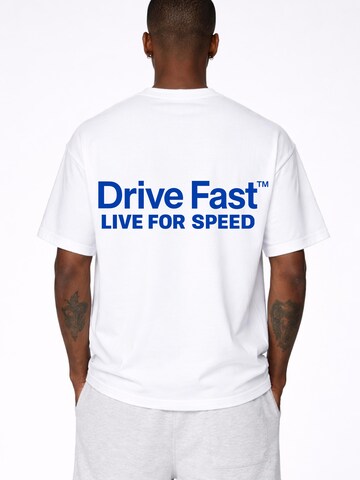 DriveFastDieYoung Shirt 'Speed' in White