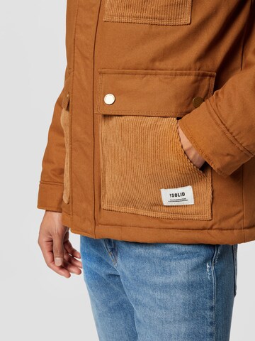 !Solid Between-Season Jacket 'Deke' in Brown