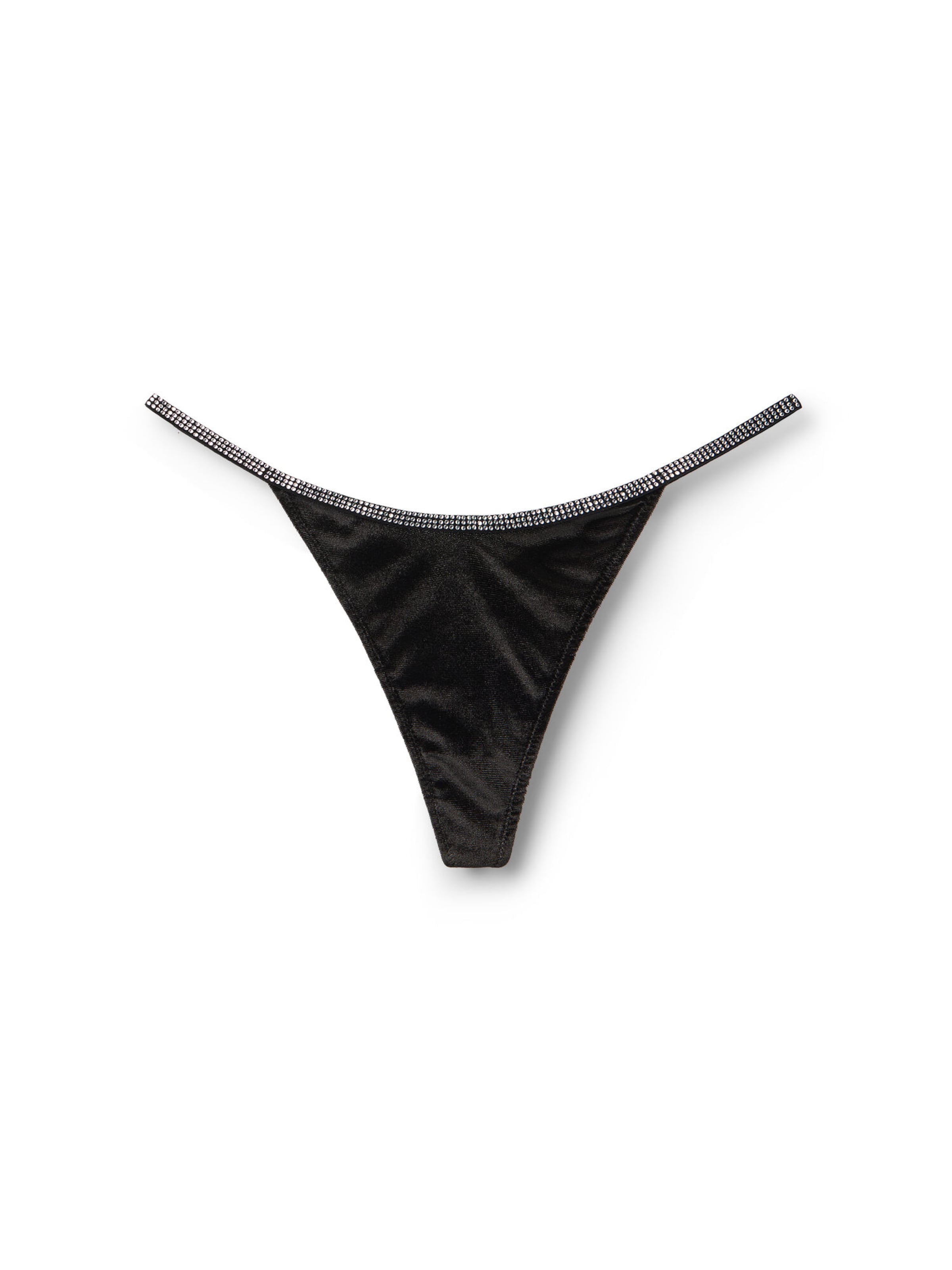 INTIMISSIMI Slip 'Girls Wanna Glisten' in Schwarz: Vorderseite