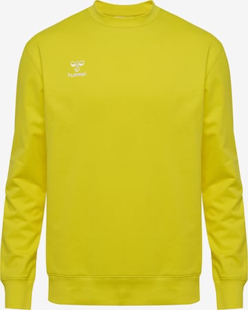 Hummel Sportsweatshirt 'GO 2.0' in Geel: voorkant