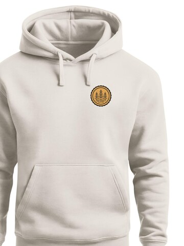 Neverless Sweatshirt 'Bäume Badge 1'‌‌‌‌‌‌ in Beige