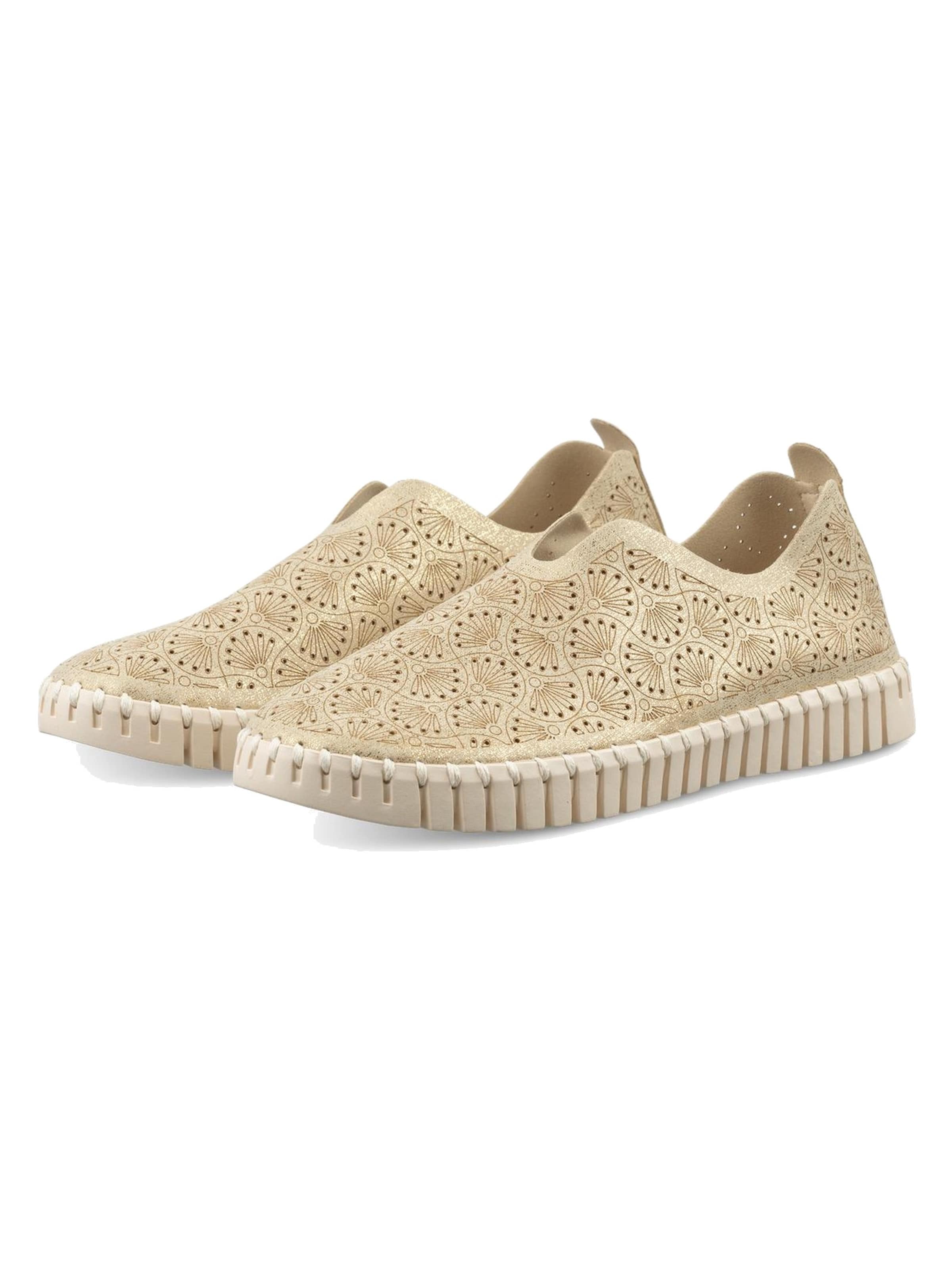 ILSE JACOBSEN Huisschoenen 'Tulip' in Goud