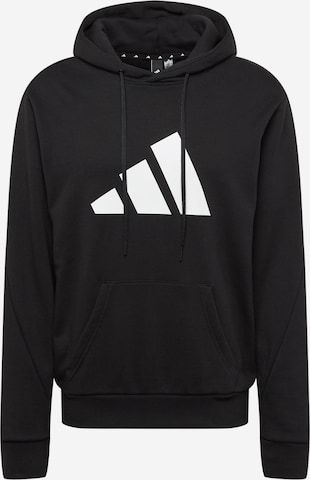 ADIDAS PERFORMANCE Sports sweatshirt in Black: front
