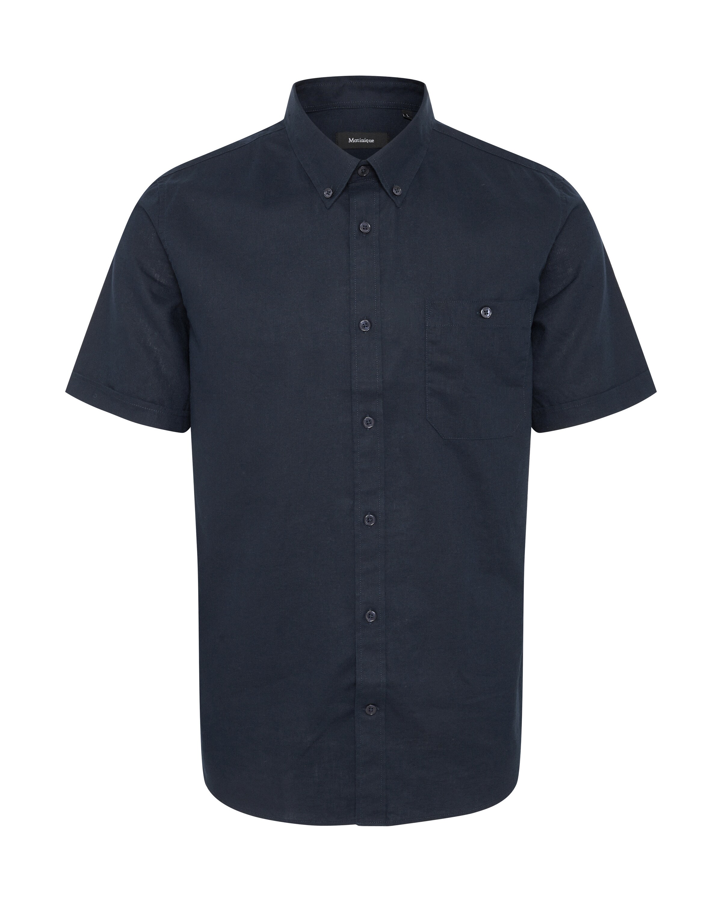 Matinique Overhemd 'Trostol  ' in Blauw: voorkant