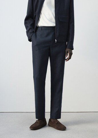 MANGO MAN Regular Hose 'Oyster' in Blau: Vorderseite