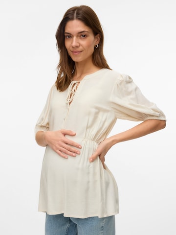 MAMALICIOUS Μπλούζα 'MLPaulina Lia' σε μπεζ: μπροστά