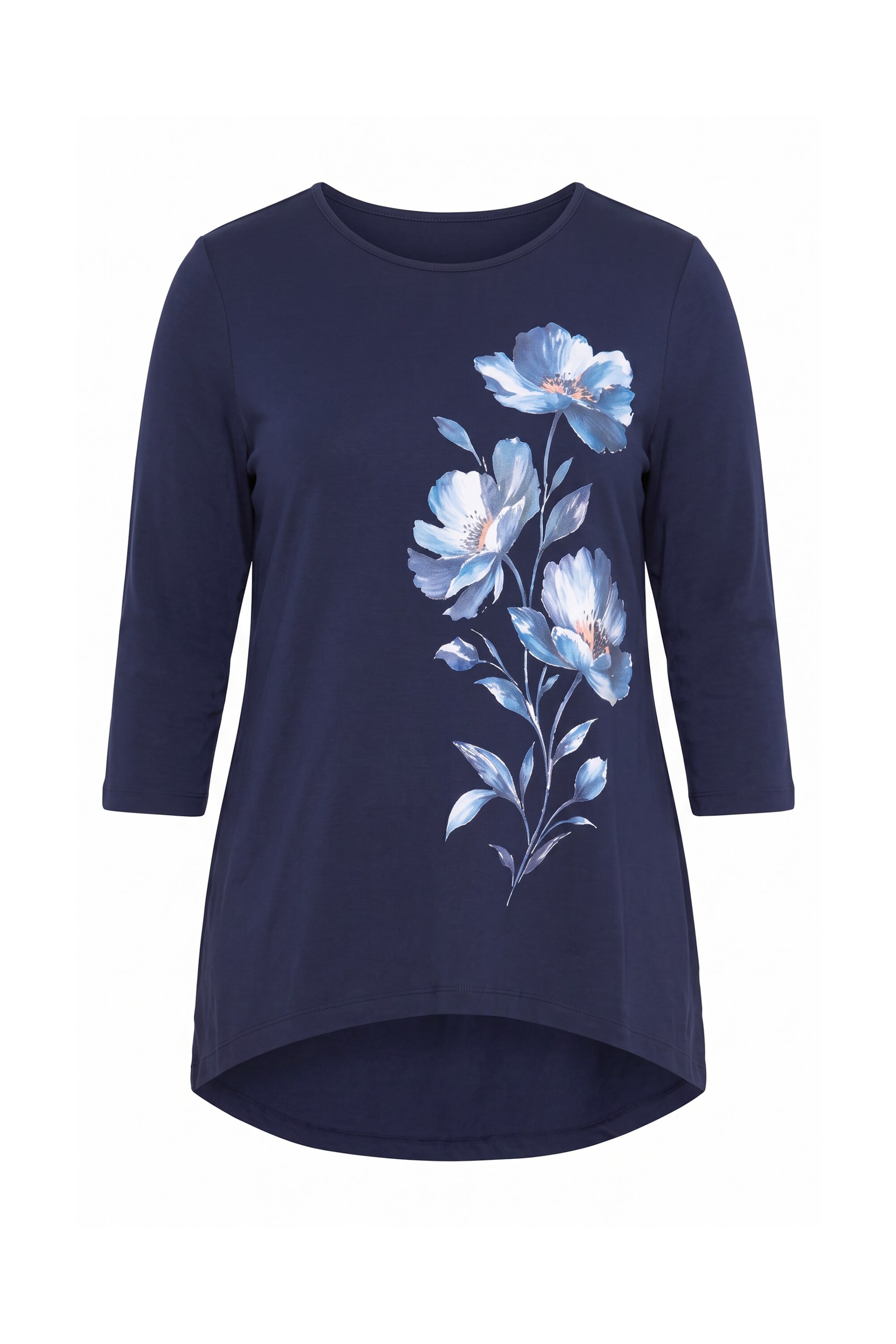 MIAMODA Shirt in XL in Mottled blue, Item view