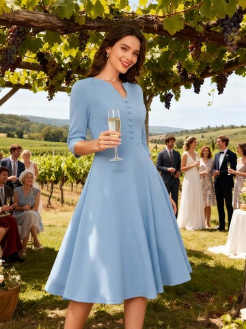 Zapaka Cocktail Dress in Blue