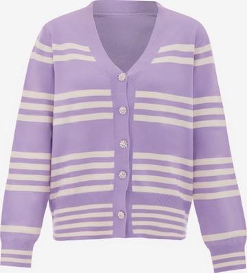 ZITHA Gebreid vest in Lila: voorkant