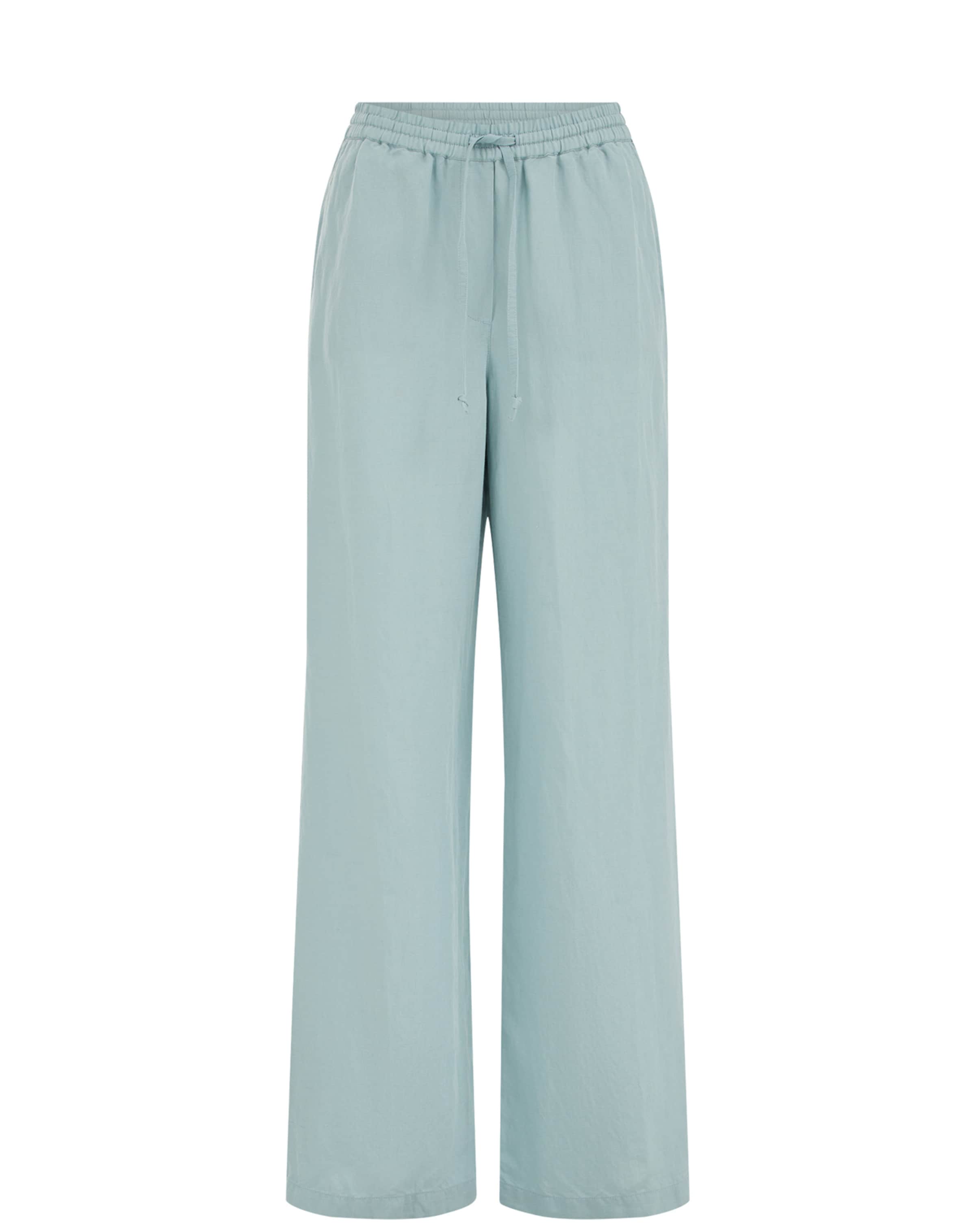 WE Fashion Широкий Штаны в Синий: спереди