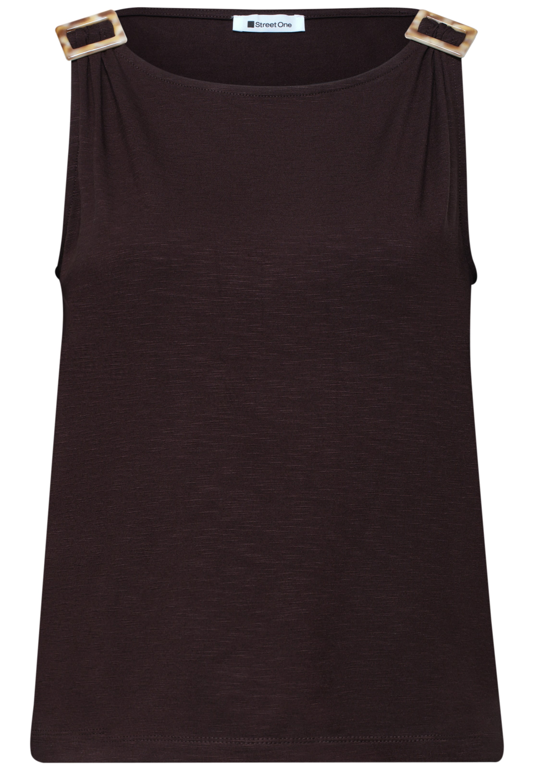 STREET ONE Top in Brown: front