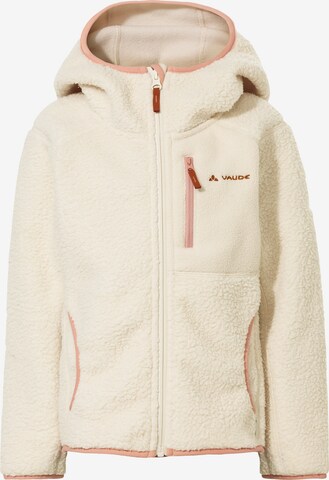 VAUDE Athletic Fleece Jacket 'KD Torridon HO J II' in Beige: front