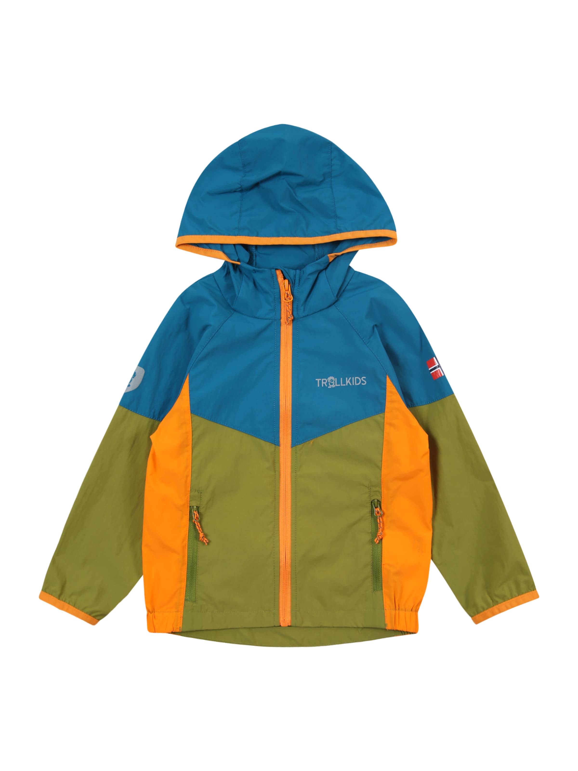 Geacă outdoor 'Sira' de la TROLLKIDS pe verde: față