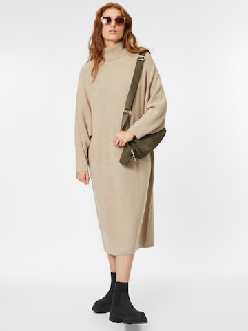 MSCH COPENHAGEN Knitted dress 'Magnea' in Brown