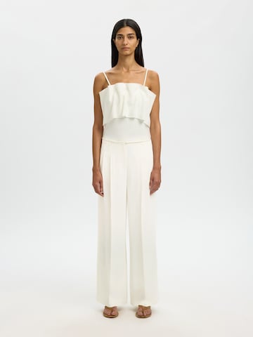 SELECTED Широкий Брюки со складками 'SLFELLIE' в Бежевый