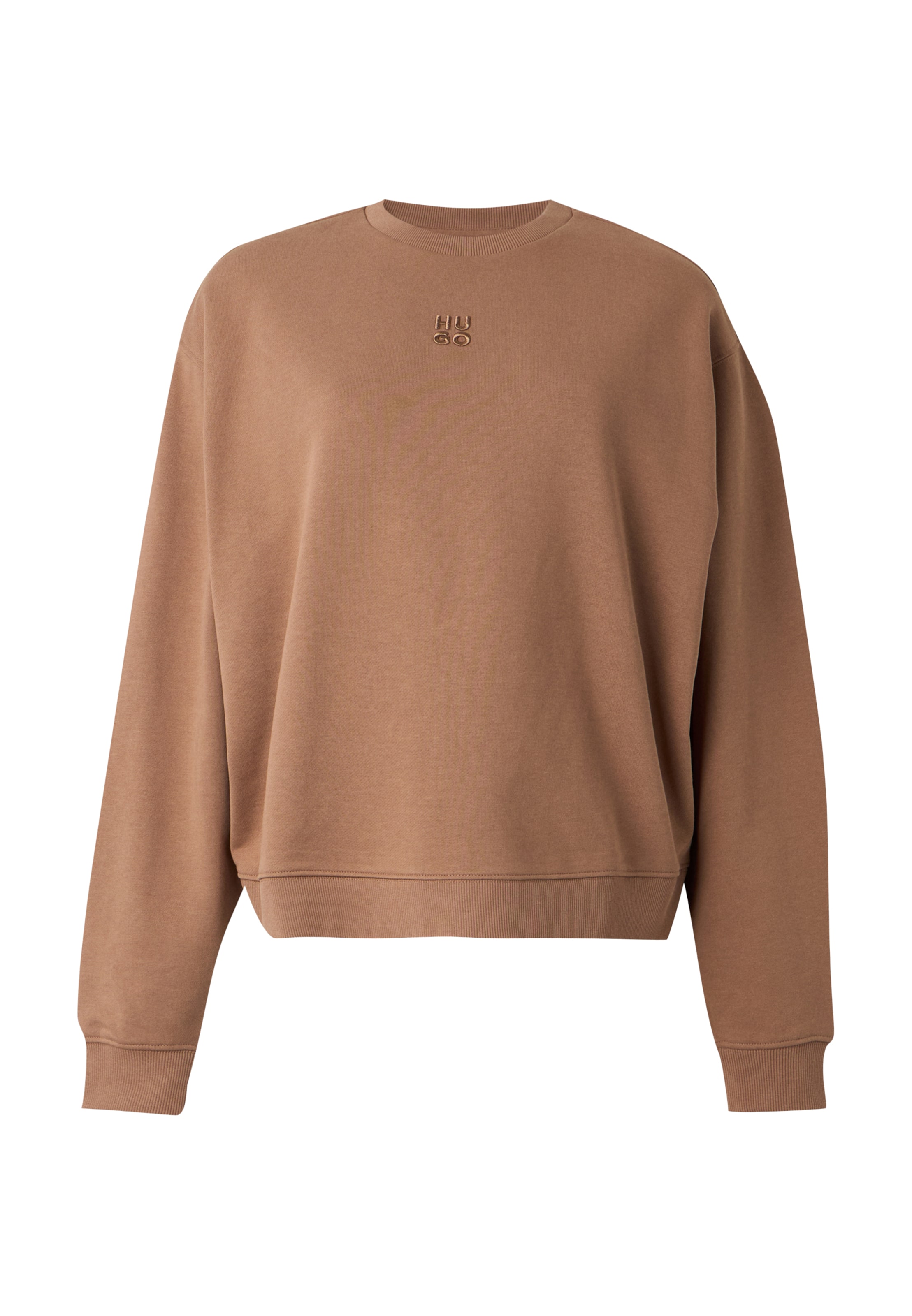 HUGO Sweatshirt 'Deroxina_12' in Braun: Vorderseite