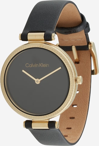 Calvin Klein - Reloj analógico 'GLEAM' en negro: frente