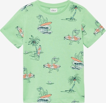 T-Shirt s.Oliver en vert : devant