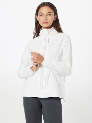 UNDER ARMOUR Training jacket in White: front