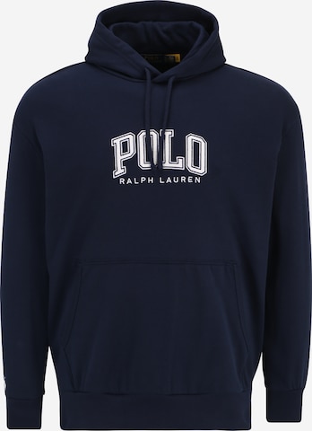 Felpa di Polo Ralph Lauren Big & Tall in blu: frontale