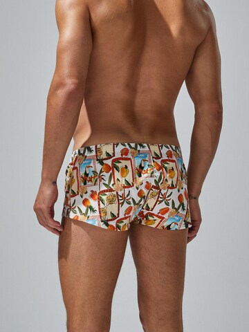 SEOBEAN Boxer shorts 'Tropical' in White