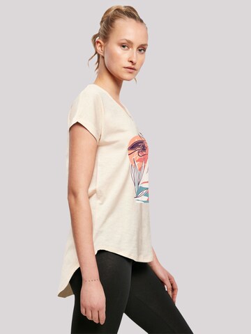 F2 T-Shirt 'F2 Beach Vibes Sommer Style' in Beige