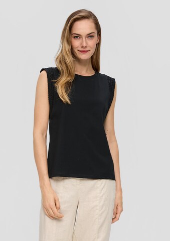 T-shirt s.Oliver en noir : devant