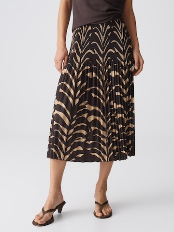 OPUS Skirt 'Ribane Leaves' in Brown: front