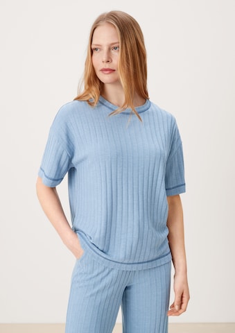 s.Oliver Pajama shirt in Blue: front