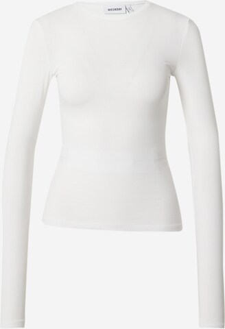 WEEKDAY Shirt in White: front