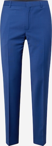 Coupe slim Pantalon à plis Calvin Klein en bleu : devant