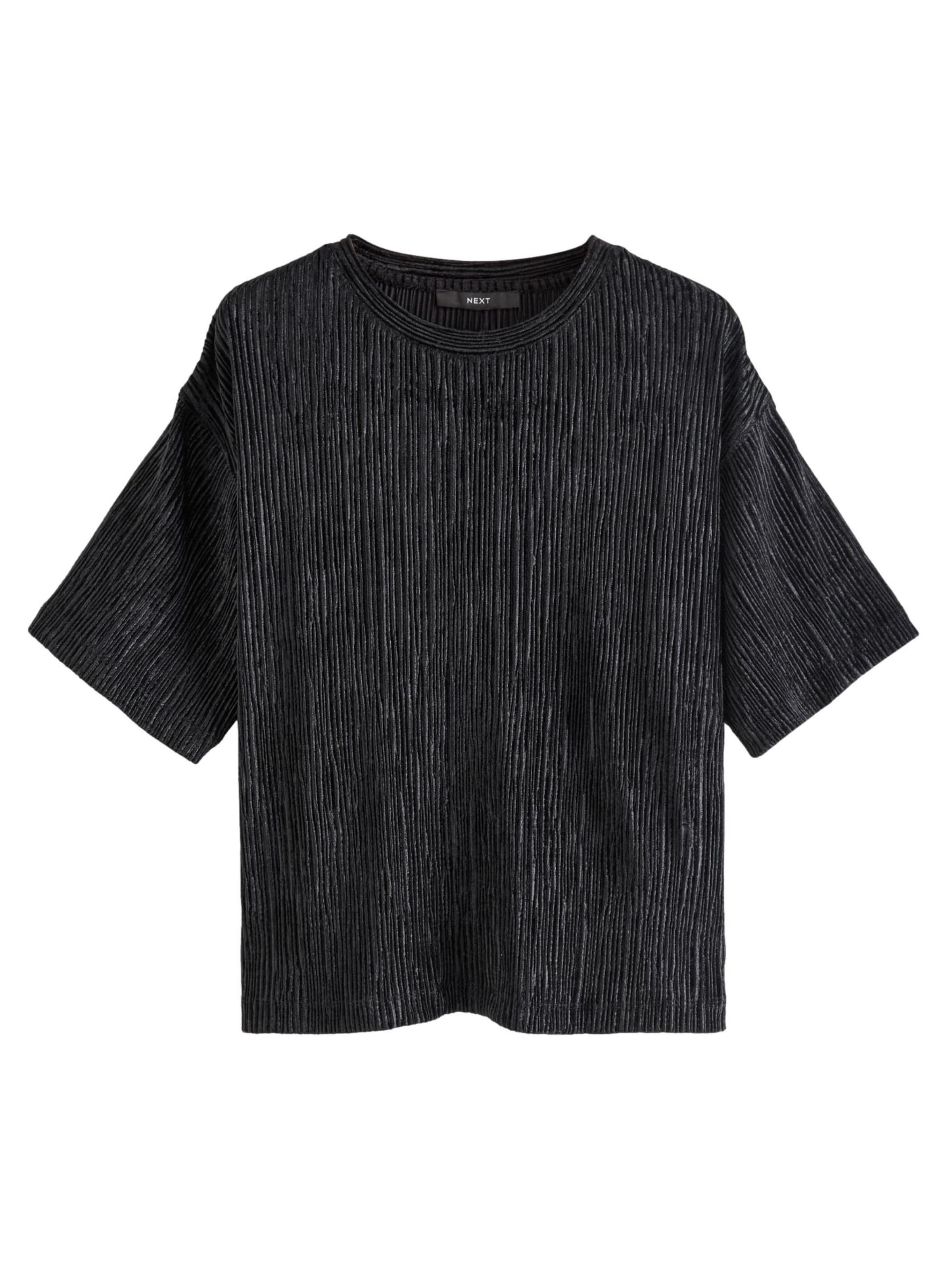 T-shirt Next en noir : devant