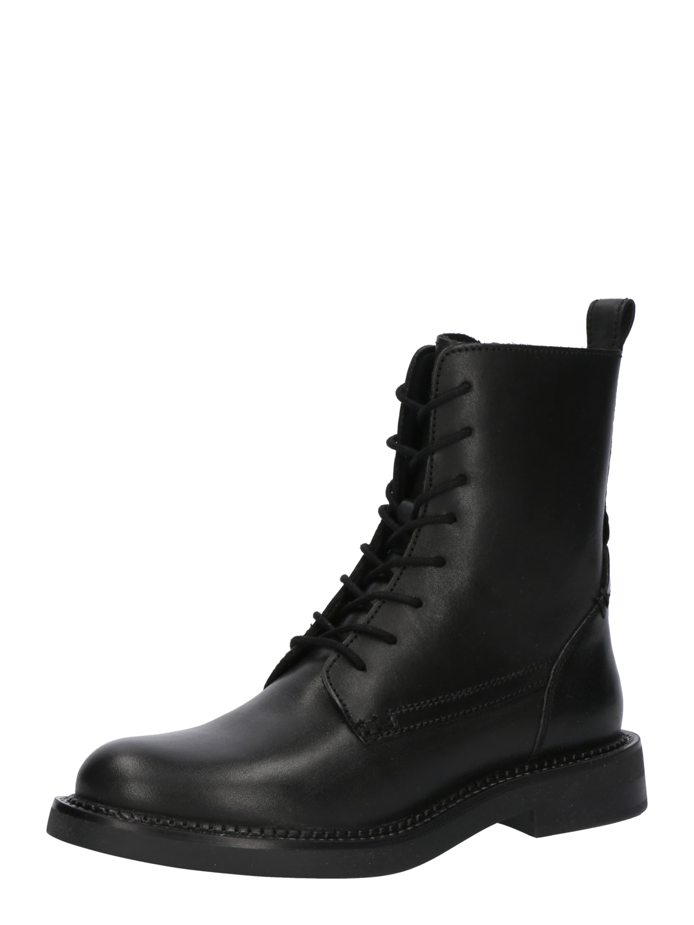 Stivale stringato 'D SERILDA G - VIT.LISCIO' di GEOX in nero: frontale