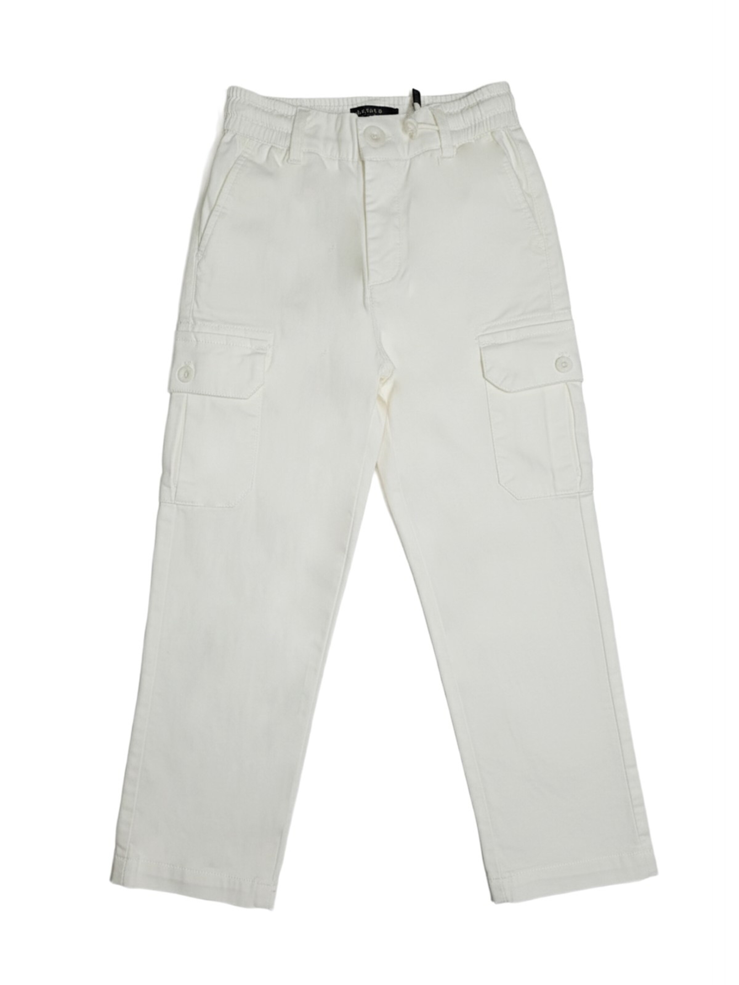 Jeckerson Slimfit Broek 'Pantalone bianco per bambino' in Wit: voorkant