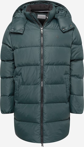 Calvin Klein Jeans Winter Coat in Green: front