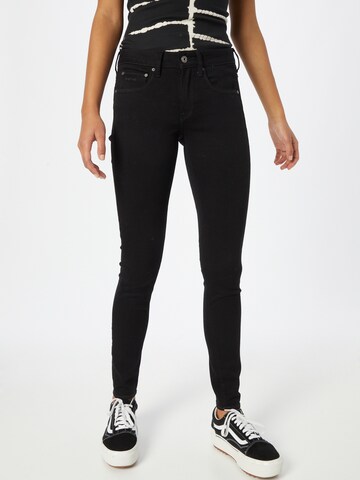 G-Star RAW Skinny Jeans i svart: framsida