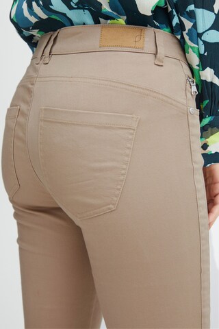 Fransa Slim fit Trousers 'Lomax' in Beige