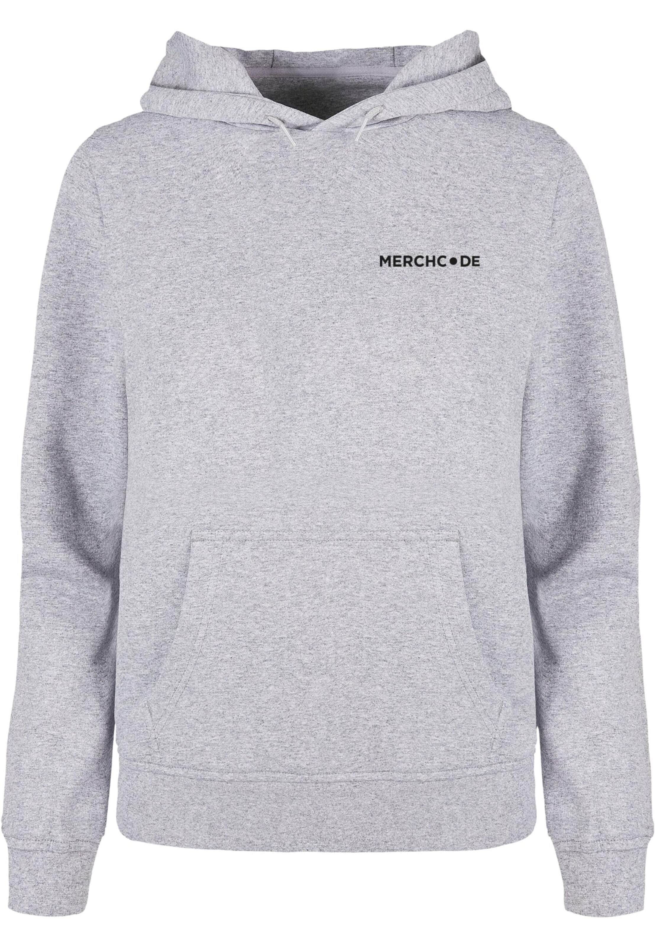 Merchcode Sweatshirt 'Break The Rules' in Grey: front